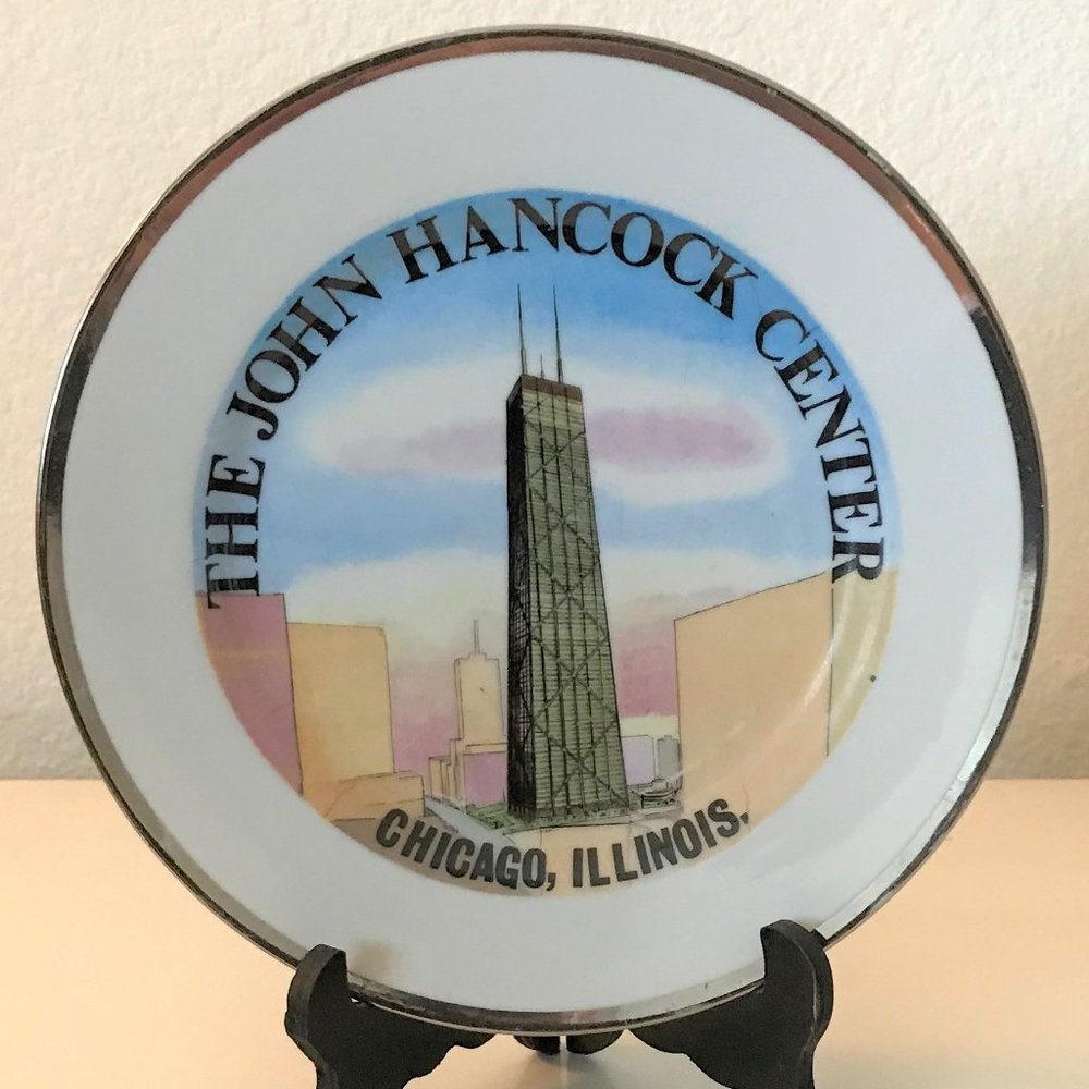 John Hancock Center commemorative plate